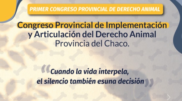 Primer congreso provincial para la protección animal